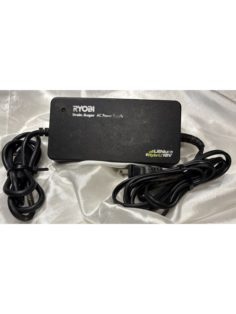 RYOBI 18V ONE+ Hybrid Drain Auger P40002PS AC Power Supply Tested Working